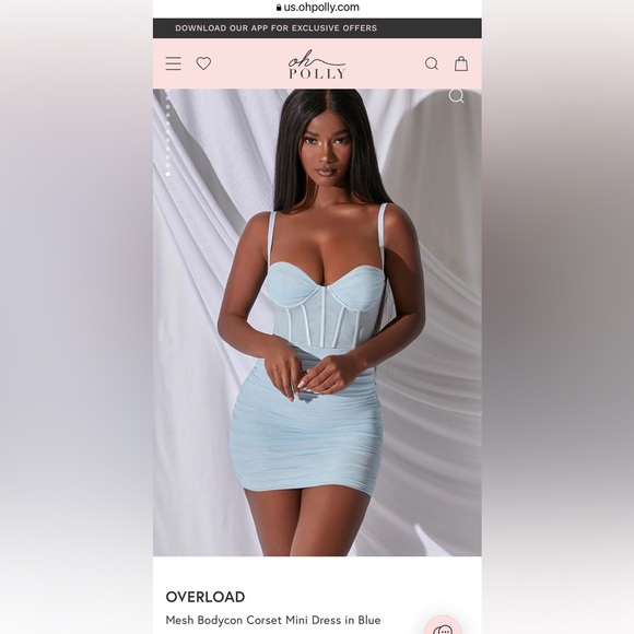 Oh Polly | Dresses | Oh Polly Mini Dress In Blue Us Size 6 Brand New With  Tag | Poshmark